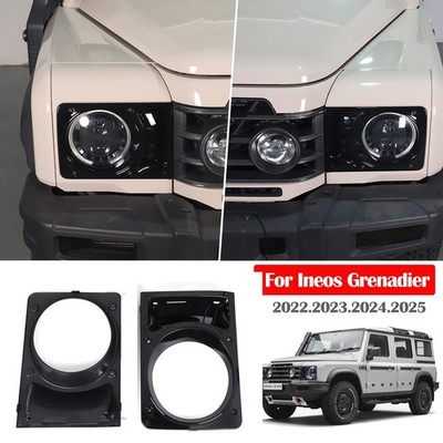 Gloss Black Replacement Headlamp Bezel Set For INEOS Grenadier 2024.2025.2026-27
