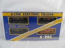K Line Trains O/O-27 Gauge Illinois Central Ore Car 4-Pack #6721A NOS