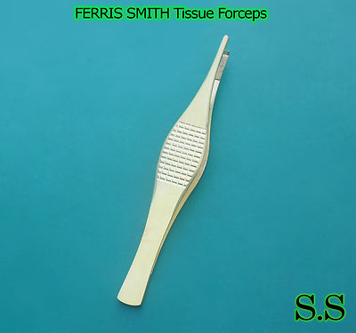 FERRIS SMITH Tissue Forceps Full Gold - 1x2 Teeth