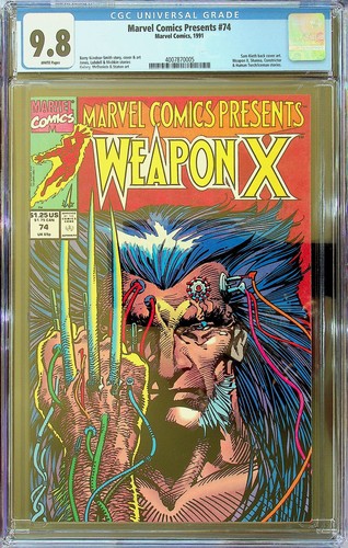Marvel Comics Presents #74 - Wolverine (1991, Marvel) CGC 9.8 - Cert#4007870005
