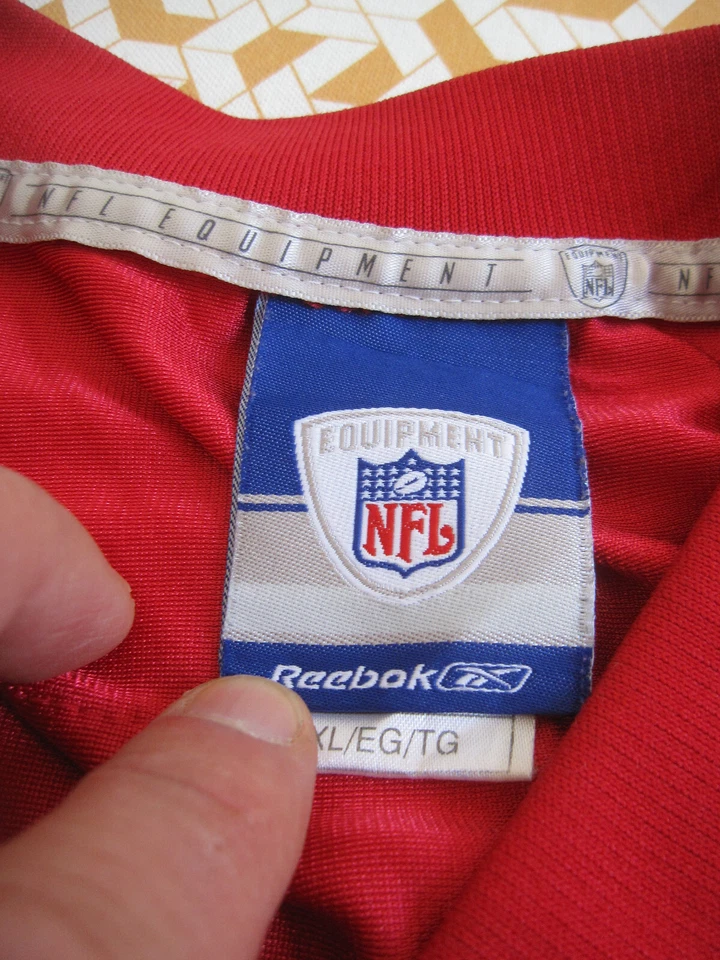 Maillot New York Giants Reebok Eli Manning Football Americain Red #10 shirt - XL - Photo 4/4