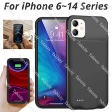 External Battery Charger Case Power Bank Charging Cover For iPhone 14 13 12 11 6