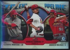 2019 Bowman Chrome Genesis Cabrera Rookie Talent Pipeline Cardinals Trio RC