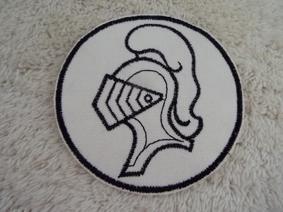 Medieval Knight Helmet 3-3/4'' Embroidery Iron-on Patch (E6)