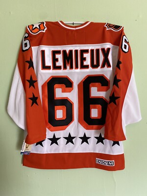 超レア promo sports SEマツバラ ゲームシャツ Mario Lemieux Wales Conference NHL All Star Jersey CCM Medium | eBay