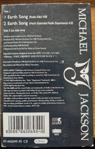 Michael Jackson - Earth Song - Cassette Tape Single - Picture 2 of 4