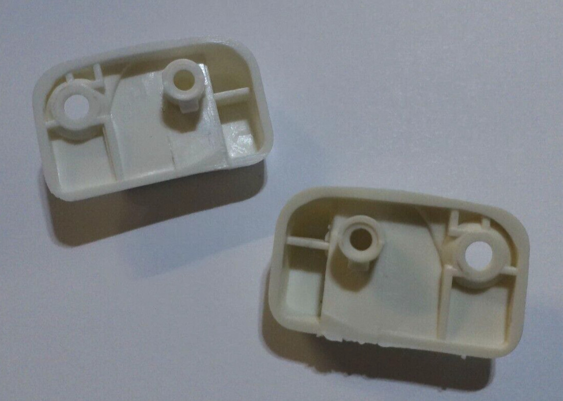 WHITE IVORY SUN VISOR CLIPS SET VOLKSWAGEN T1 BUG SUPER BEETLE T3 GHIA 1967-1979