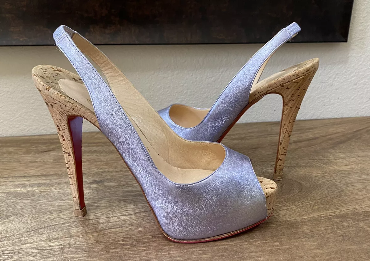 Lavender louboutin store pumps