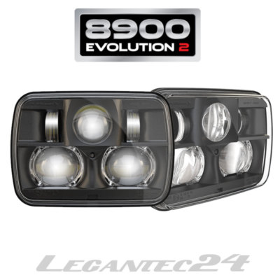 JW Speaker 8900 Evolution 2 Set LED Scheinwerfer 5x7'' Schwarz E-geprüft neu