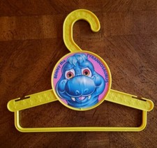 Vintage 1994 Child's Clothes Hanger Yellow Plastic Tyrannosaurus Dinosaur