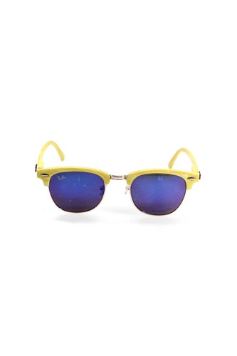 New Ray-Ban RB3447 112/69 Round Matte Gold Orange Flash  display picture 3