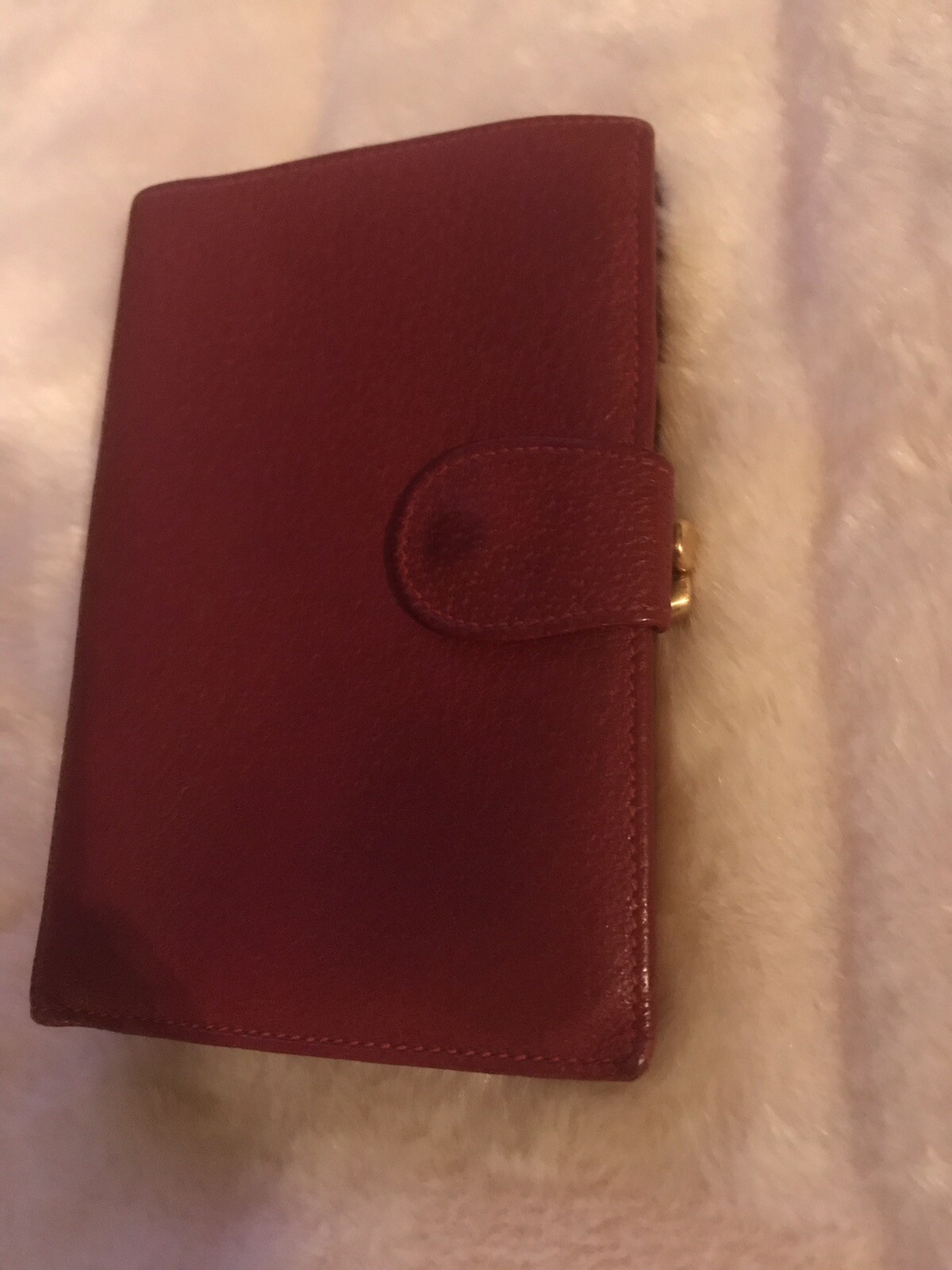 Authentic Gucci Small Article Wallet  Leather Red - image 1