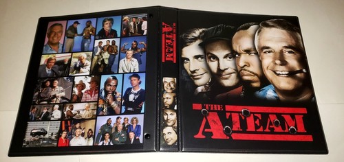A-TEAM Custom 3-Ring Binder Photo Trading Card Album PEPPARD/MR. T/DIRK BENEDICT - Picture 14 of 14