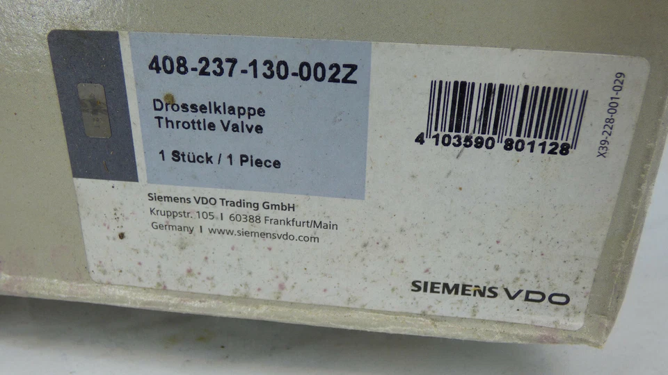 Válvula de aceleração Seat Skoda Siemens VDO 408-237-130-002Z VW Polo 3 Golf 3 Ø 44m - Imagem 2 de 4