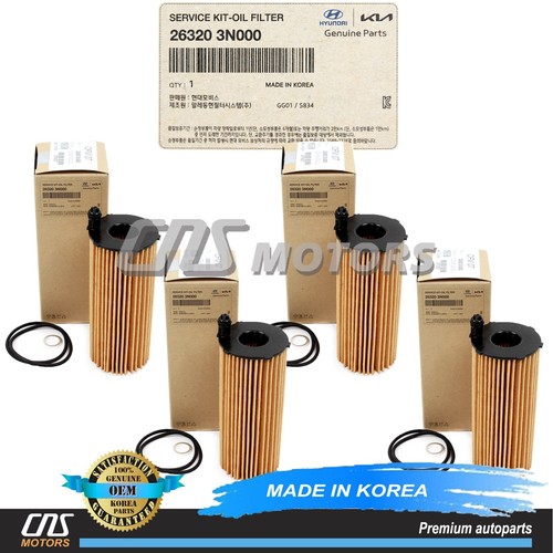 GENUINE Oil Filter Kit 4PACK for 20212023 GENESIS G80 GV70 GV80