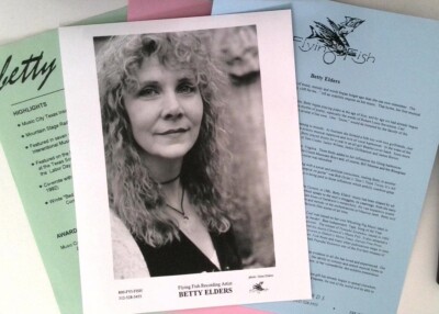 Betty Elders 1995 Photo Promo Music Press Kit - Flying Fish Records