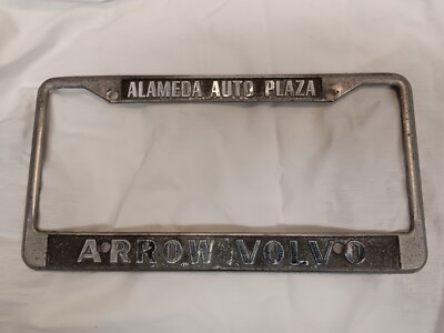 Alameda Arrow Volvo, CA Car Dealer Metal License Plate Frame