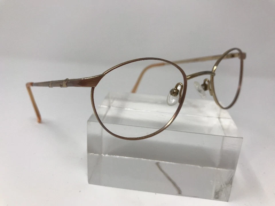 Anteojos Elizabeth Arden EA PT-1-2 marco de metal dorado 48-19-130 borde completo FV63 Foto 3 de 4