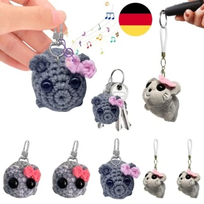 MARKENLOS Sad Hamster Plüschtier Traurige Hamster Schlüsselanhänger Gehäkelter mit Musik