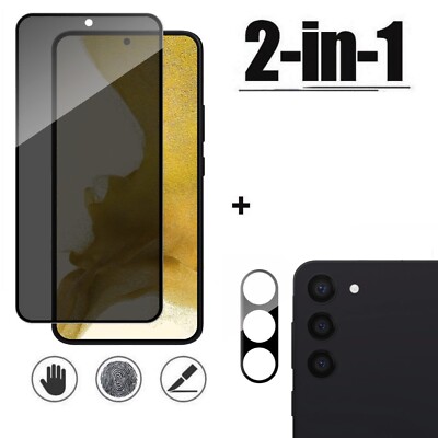 Privacy Blickschutz Panzerfolie Kameraglas Echtglas für Samsung Galaxy S25 Plus