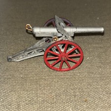 Vintage Barclay BC2. Cannon, Spring Firing, 4  Long Spoked Wheels. VGC 