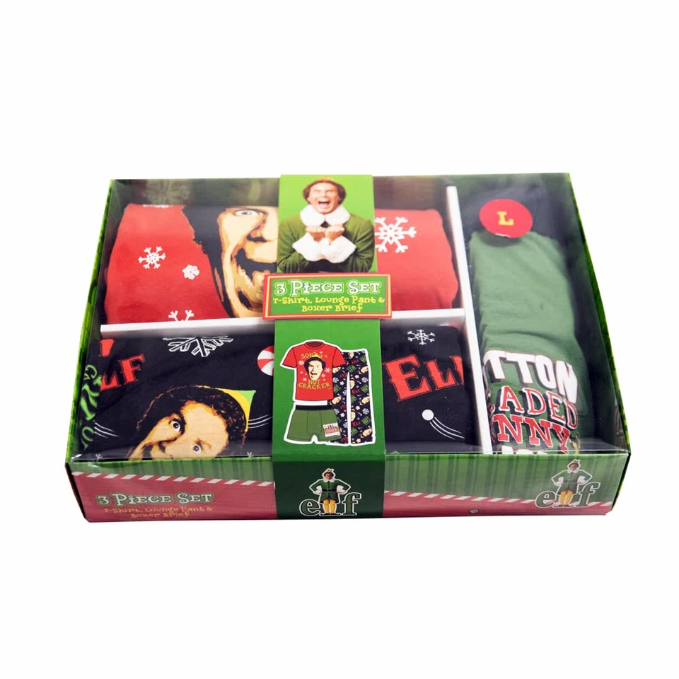 Adulto Unisex Elfo Película Amigo "Hijo de un Cascanueces" Divertido Pijama Ropa de Salón Conjunto Foto 2 de 4