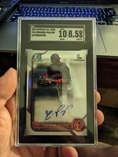 Bowman Chrome 2022 Card #CPA-EP Eddinson Paulino Auto | SGC 10/8.5