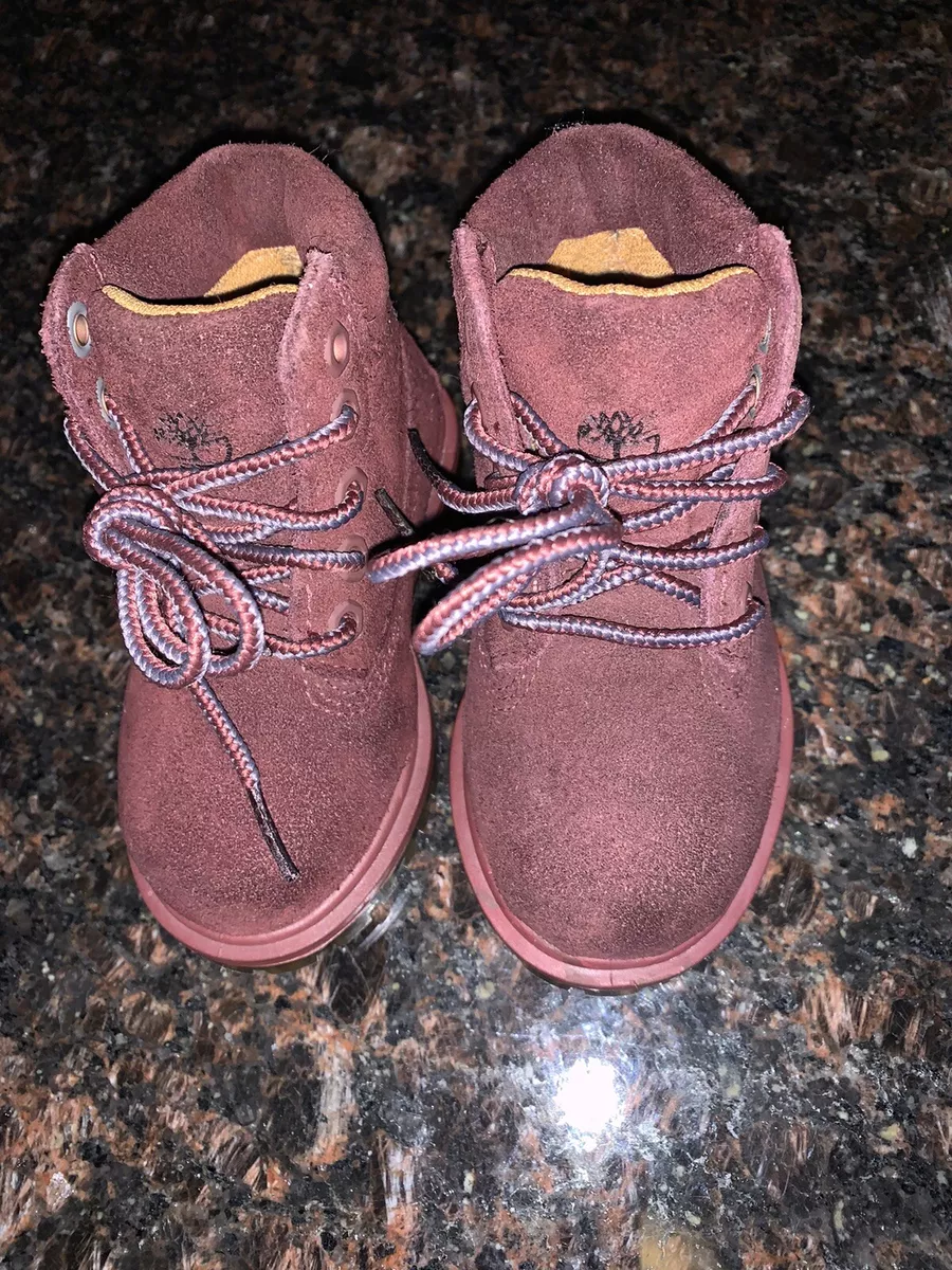 Toddler 2024 burgundy timberlands