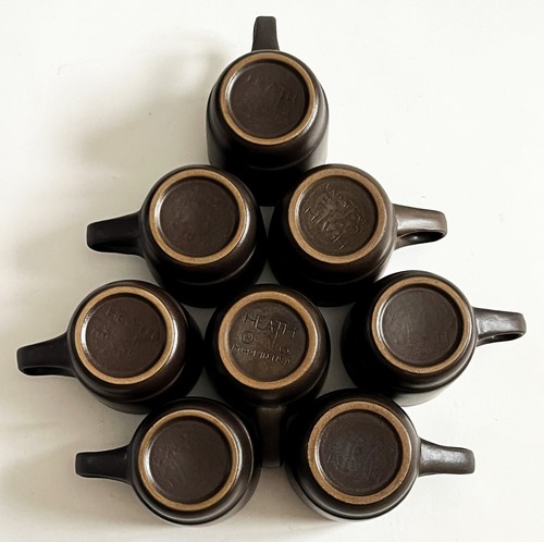 8 HEATH CERAMICS WHITE MATTE BROWN RIM LINE #205 STACK COFFEE MUG DISCONTINUED - Picture 9 of 21