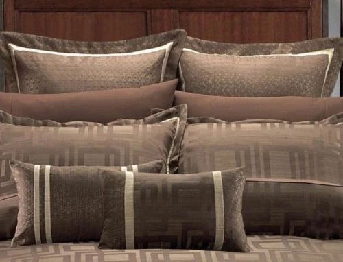8 PC Janet Jacquard Bedding Set Includes [ Alt Comforter + Duvet Set + Shams ]  - Image 2 of 4