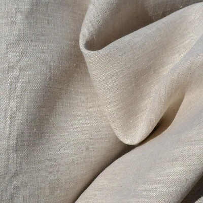 Textiles français 100% Linen Fabric - Natural 150 cm/59" wide - per metre