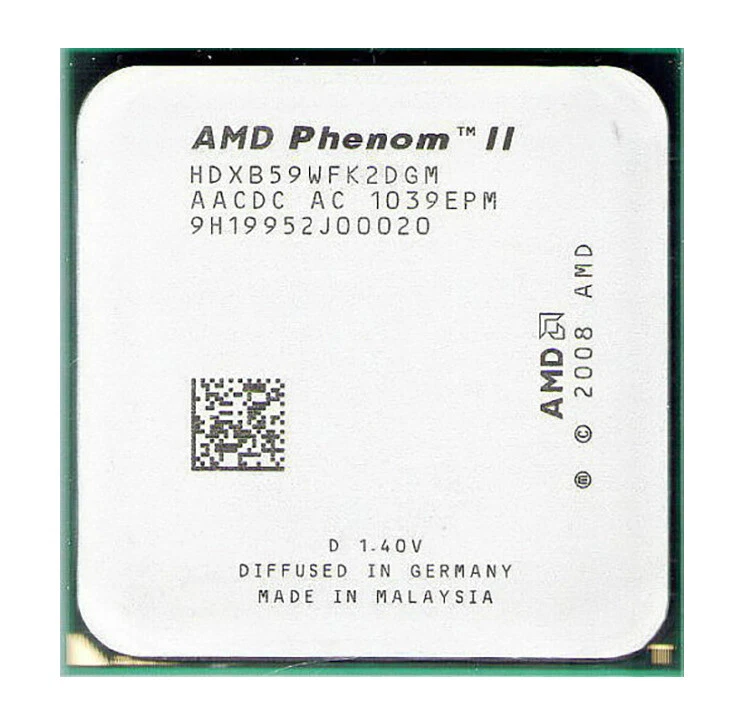 AMD Phenom II X2 B59 HDXB59WFK2DGM 3.4GHz Socket AM3 Dual-Core CPU Processor - Image 3 of 4