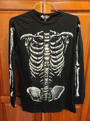 Dolls Kill Trickz N' Treatz Full Skeleton Long Sleeve Shirt