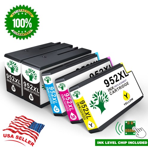 5PCS 952XL Ink For HP Officejet Pro 7720 8702 8710 8714 8715 8716 8720 8724 8726