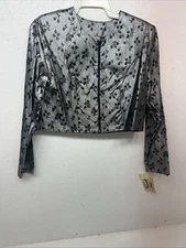 New Women’s 1849 Authentic Ranchwear Silver Short Show Jacket XL WW-23