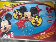 5pc Disney Mickey Mouse Foil Balloon Bouquet Birthday Party Decoration Kids