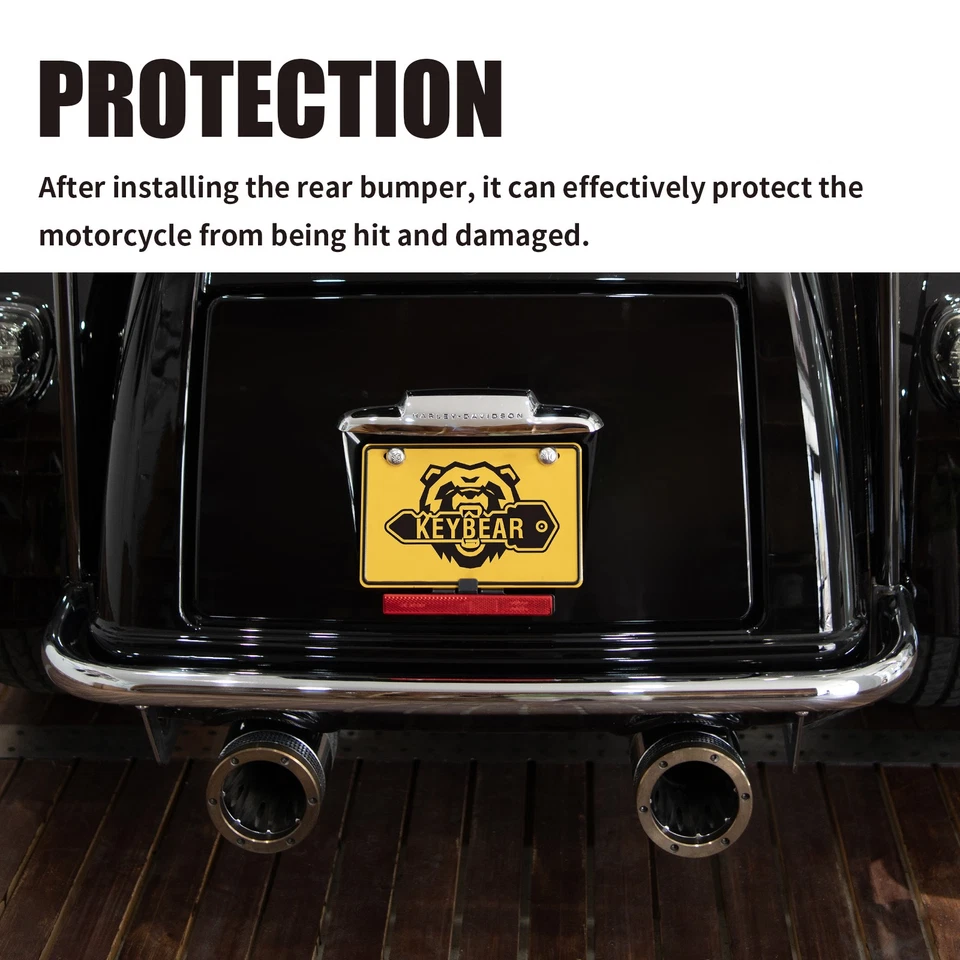 Harley Davidson Rear Crash Bar for 2009-2024 Triglide/2020-2022 CVO Tri Glide Gu - Image 3 of 4