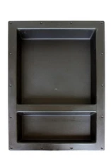 Large Double Shelf Recessed Shower Niche, Ready to Tile, 25" x 17" x 3.75"