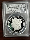 2025 S PROOF SILVER MORGAN DOLLAR PCGS PR70 DCAM FIRST STRIKE LABEL