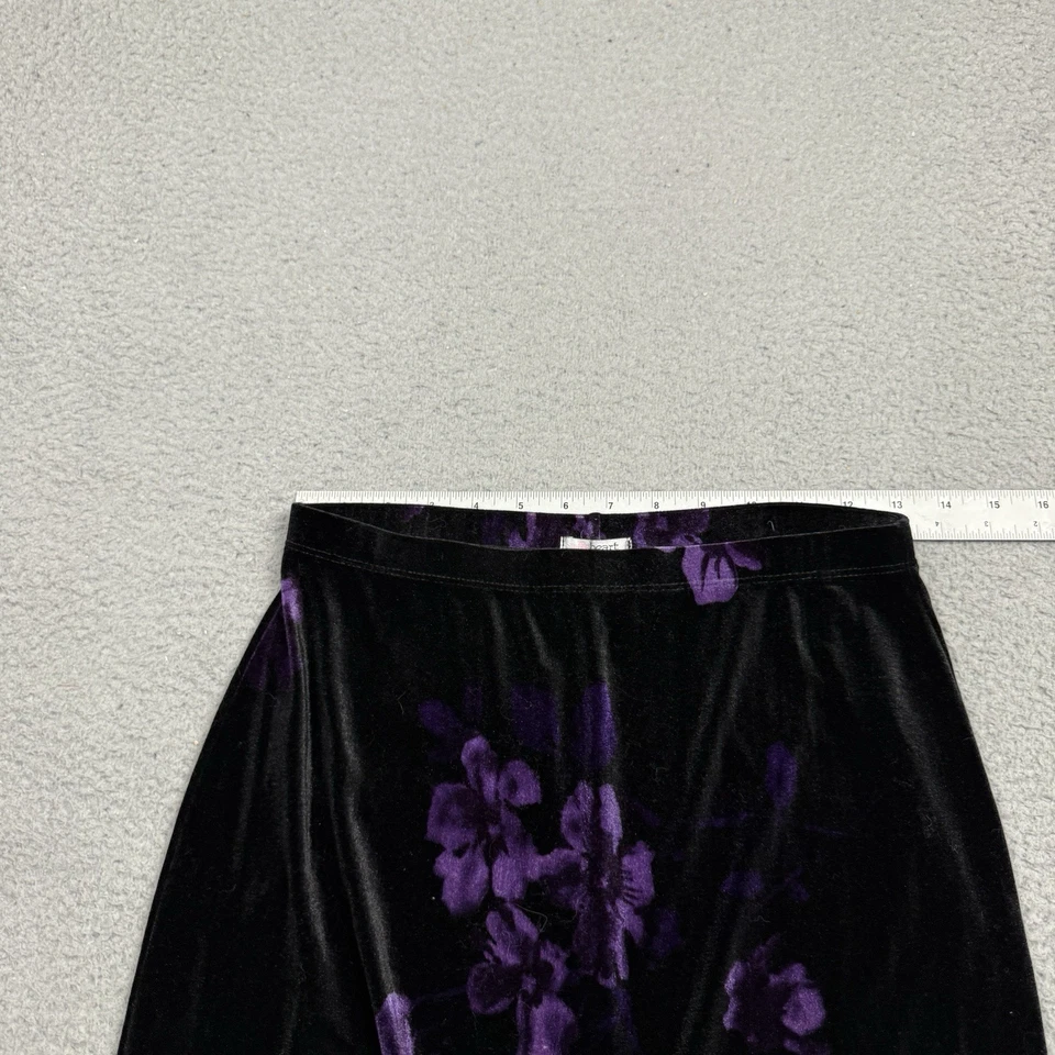 Heart Soul Skirt Womens Small Velvet Velour Floral Mini - Image 4 of 4
