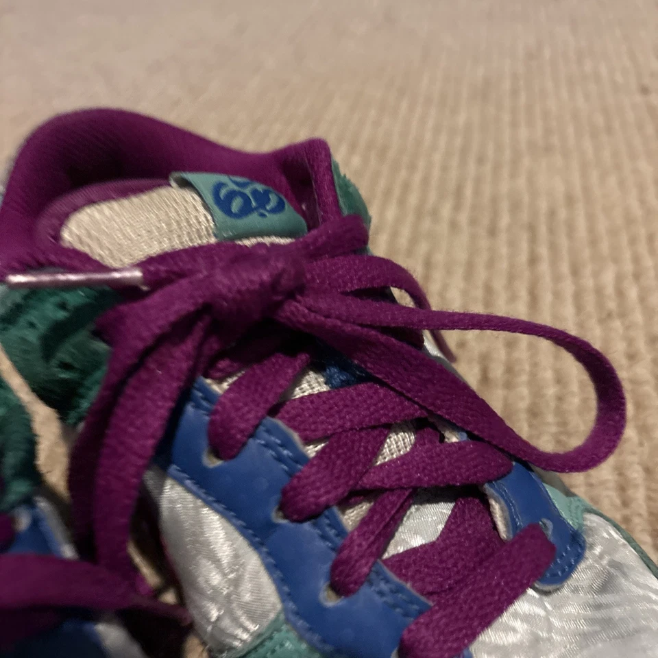 Women’s Nike SB 6.0 Dunk Low 2009 Zebra Purple Teal 314141-400 Sz 6 Skate Shoes - Image 4 of 4