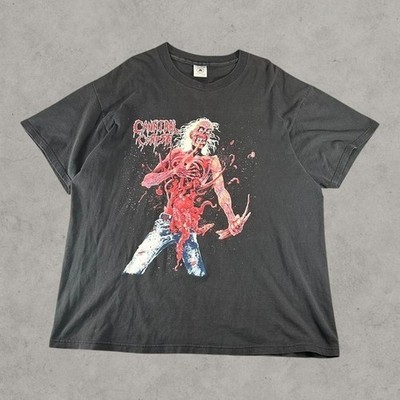 Vintage Cannibal Corpse Shirt Mens XL Black 90s Eaten Back To Life  Death Metal