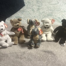 Ty Beanie Babies Beanbag Plush Toys Lot Assorted Animals and Doll