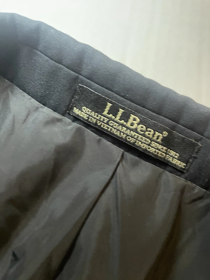 LL Bean Black Microfiber Gold Buttons Sportcoat Jacket Blazer 42R - Image 3 of 4