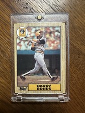 Topps 1987 Barry Bonds #320 Pittsburgh Pirates Rookie Card MULTIPLE ERRORS. rookie card picture
