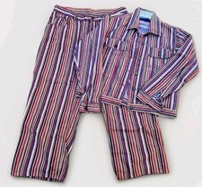 Vintage 90s Striped Pants Jacket Set 2PC Womens 12M/Large Bpho Hippie Western