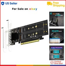 Quad M.2 NVMe to PCIe 4.0 X16 Adapter Supports 4 SSDs RAID OS Booting