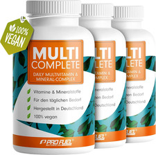 Vegane Vitamine & Mineralstoffe 3X180 Kapseln - MULTI COMPLETE Multivitamin & Mi