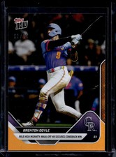 2025 Topps Now #497 Brenton Doyle Orange Foil #d 2/25