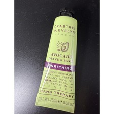 Crabtree Evelyn Avocado Olive Basil Hand Therapy 0.86 oz Travel Size